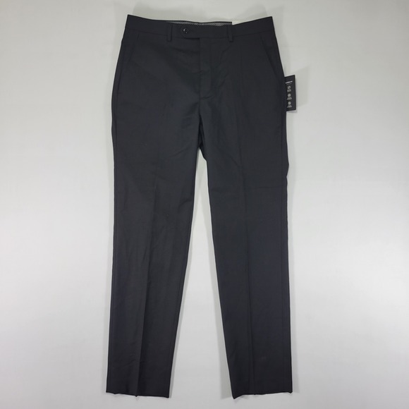 Michael Kors‎ Men's Dress Pant Trousers MALONE Black Size 32x32 NEW - Picture 1 of 8
